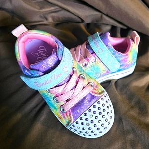 Toddler Girls Twinkle Toes 8c Sketchers Shoes Lights